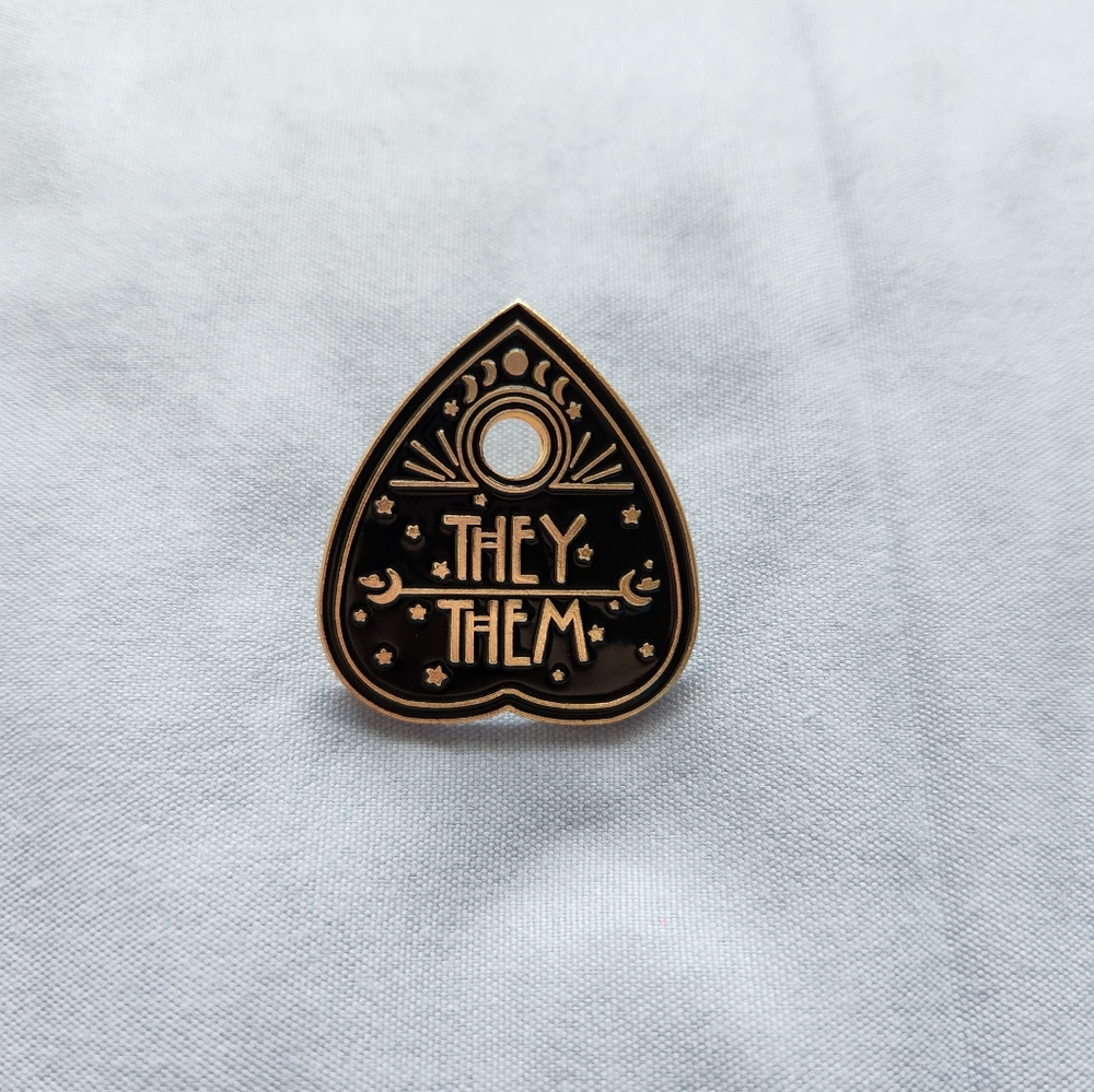 They/Them Pronouns Enamel Pin